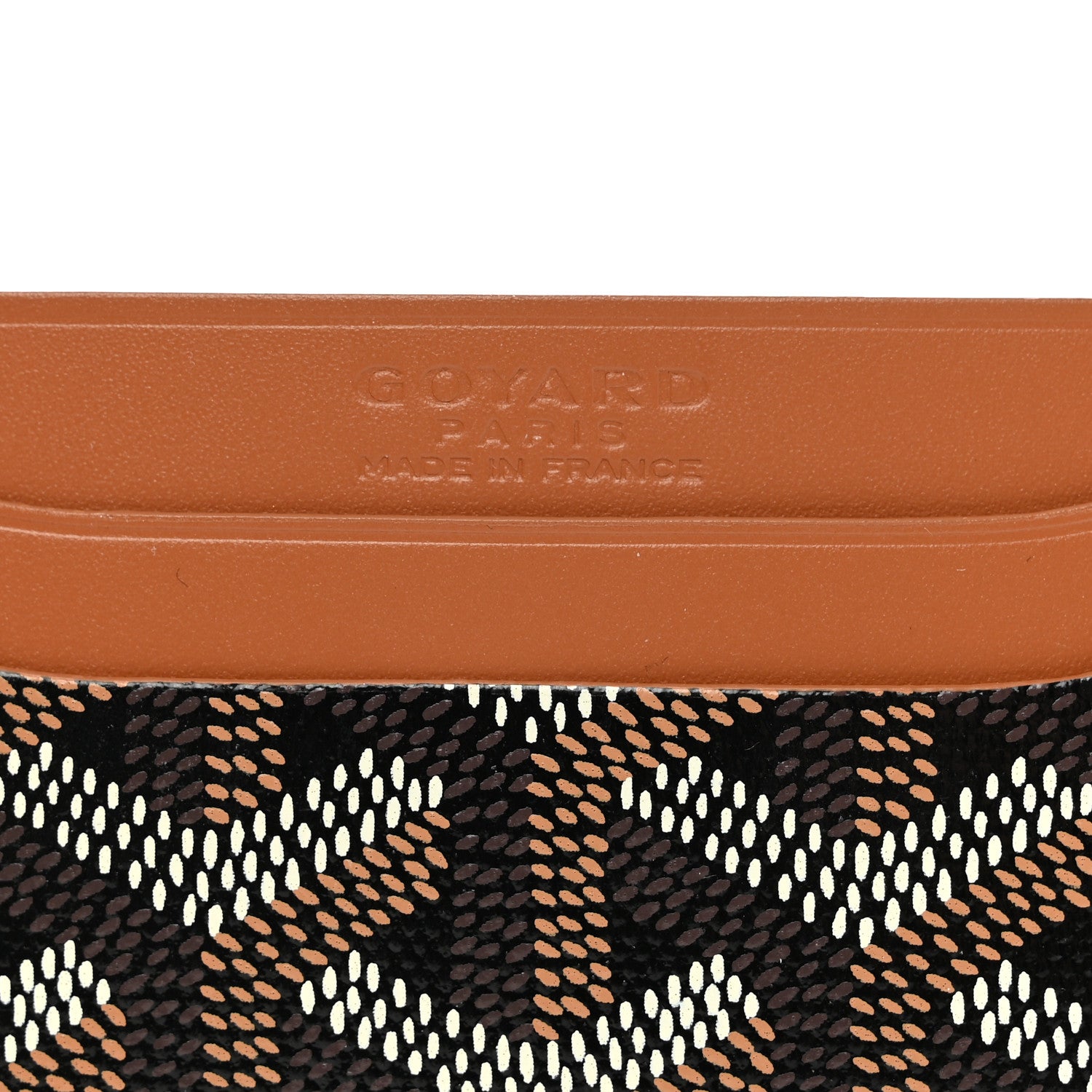 Goyard Goyardine Saint Sulpice Card Holder Black Gold 6 of 6