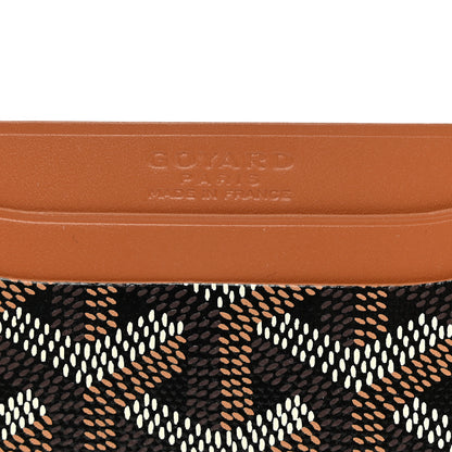 Goyard Goyardine Saint Sulpice Card Holder Black Gold 6 of 6