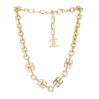 Chanel Metal CC Short Necklace Gold 3 of 5