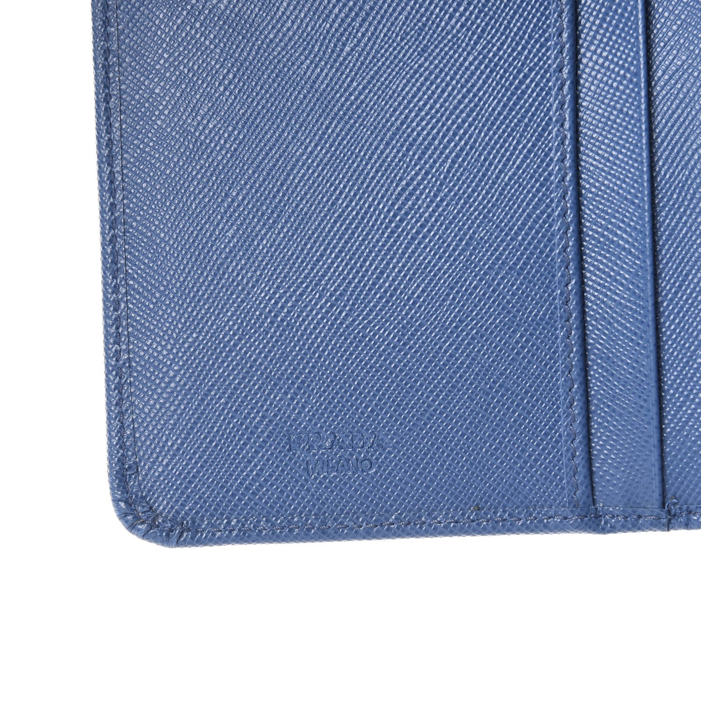 Saffiano Metal Compact Wallet Bluette Mare