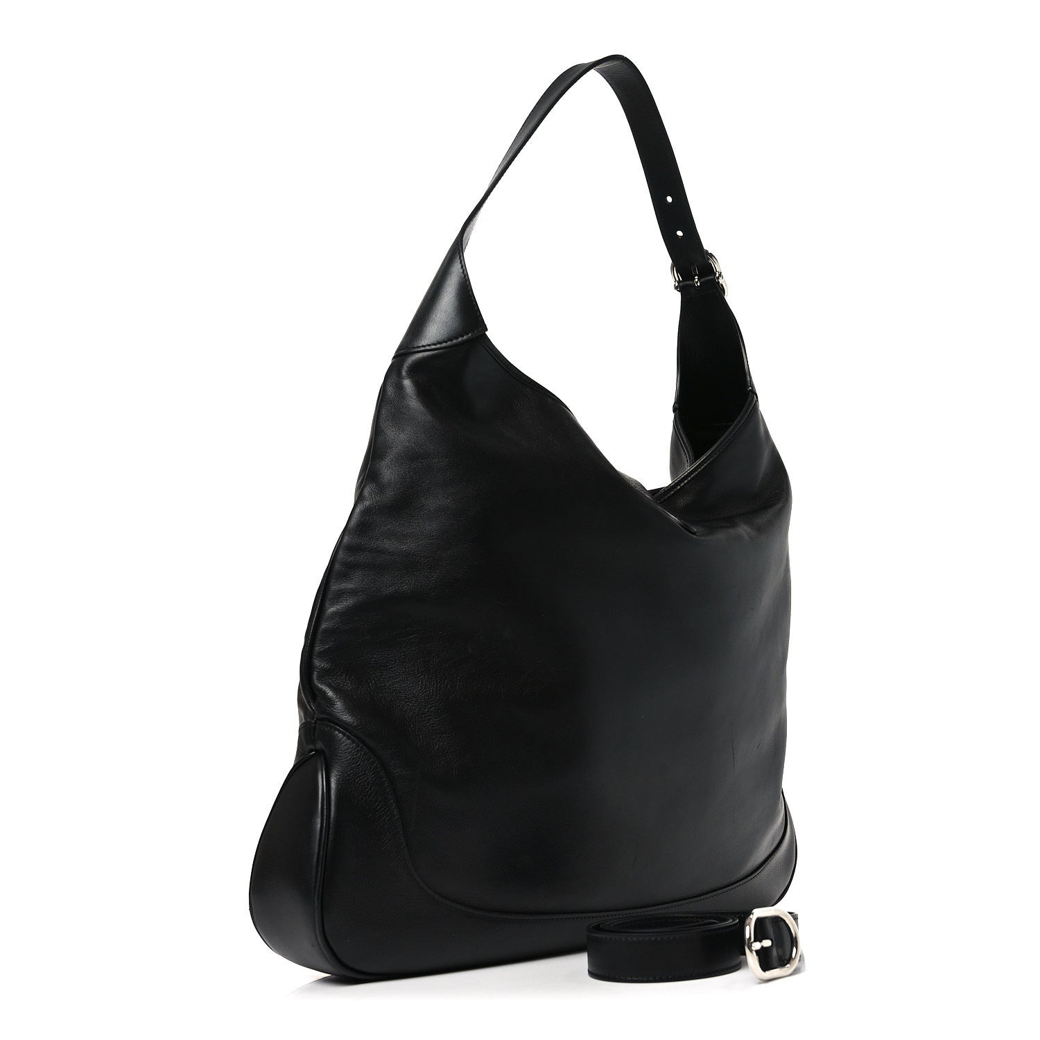Gucci Calfskin Large Jackie 1961 Shoulder Bag Black 2 of 8