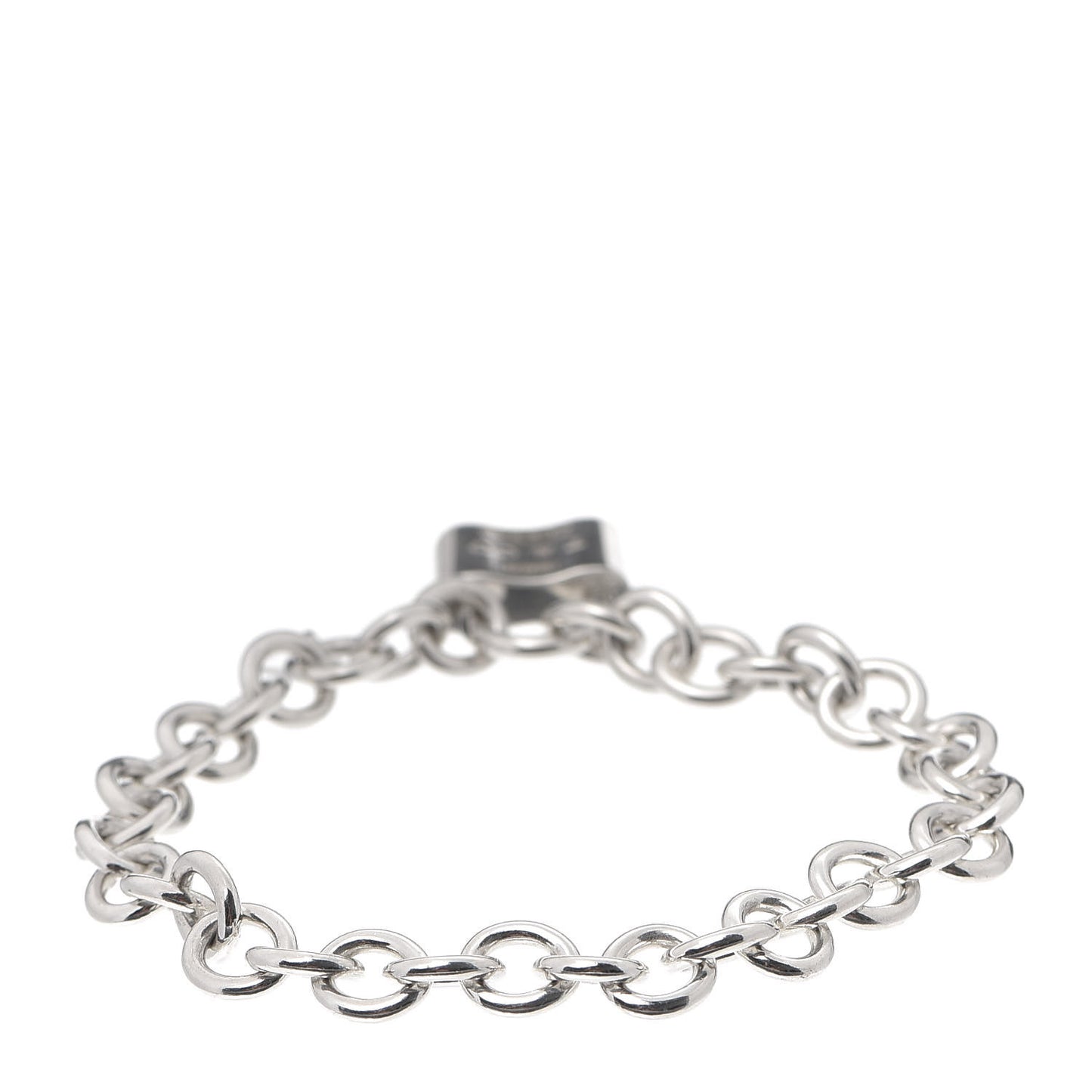 Sterling Silver 1837 Lock Charm Bracelet