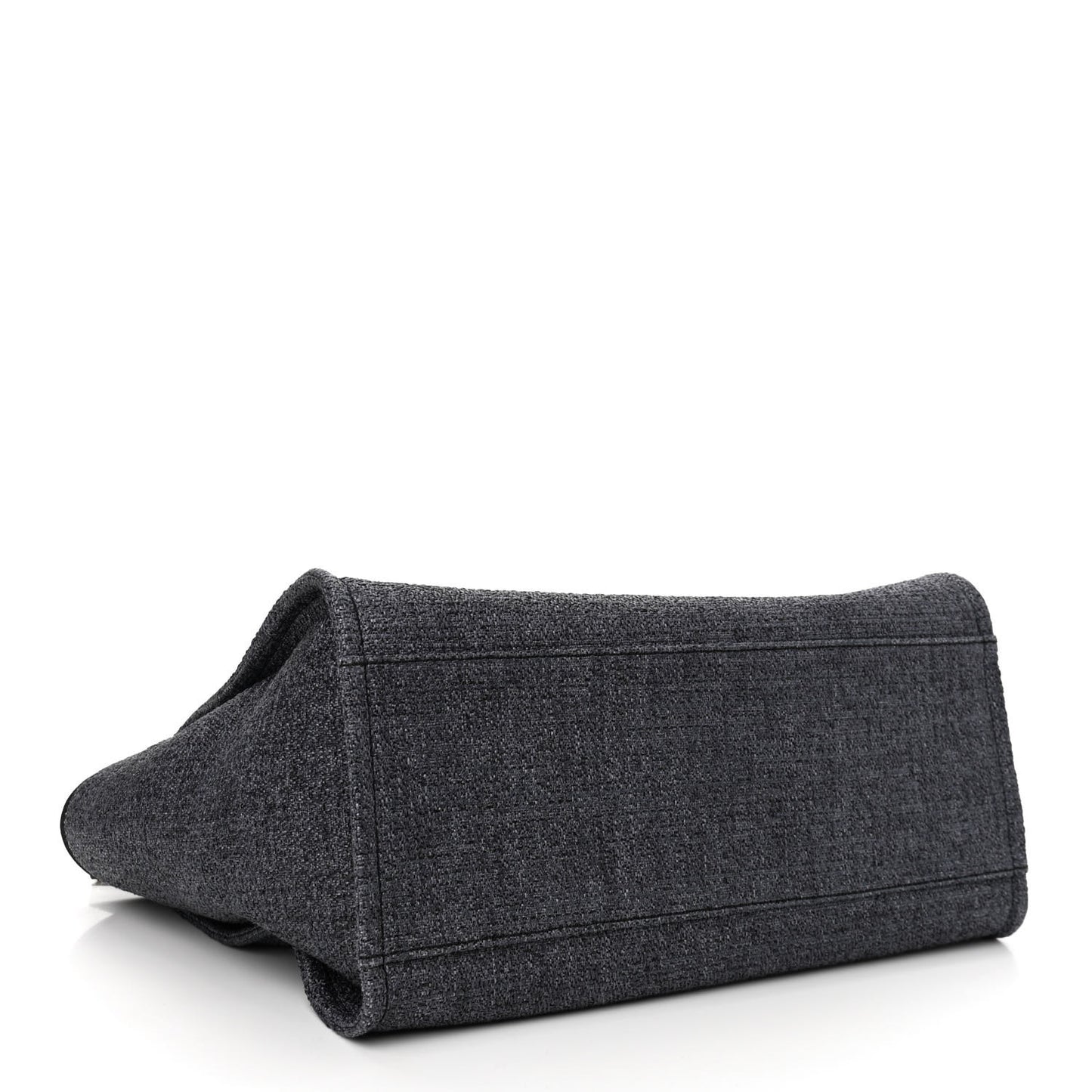 Lurex Boucle Medium Deauville Tote Black