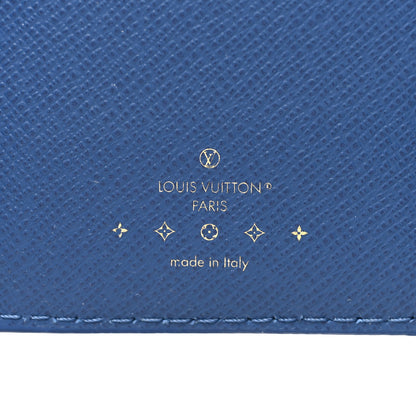 Louis Vuitton Denim Amelia Compact Wallet Blue 7 of 8