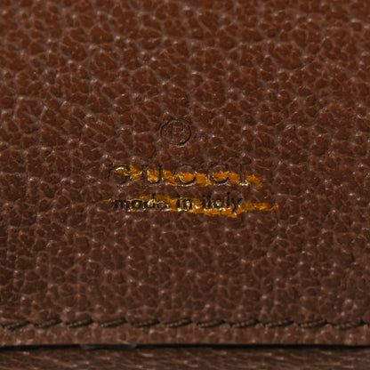 Gucci GG Supreme Monogram Textured Dollar Calfskin Studded Mini Padlock Hexagon Top Handle Case Beige Ebony New Acero 6 of 12