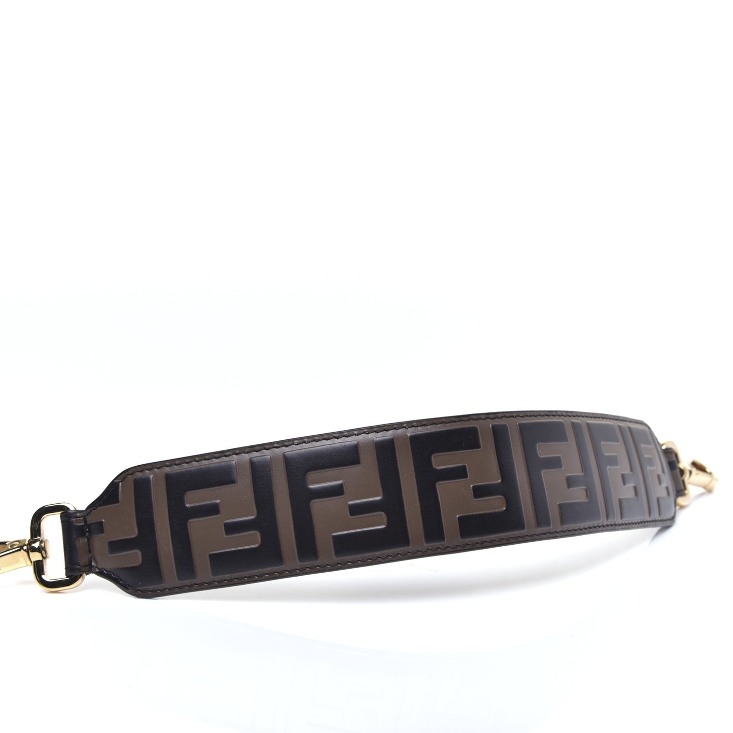 Calfskin FF 1974 Embossed Mini Strap You Maya Black