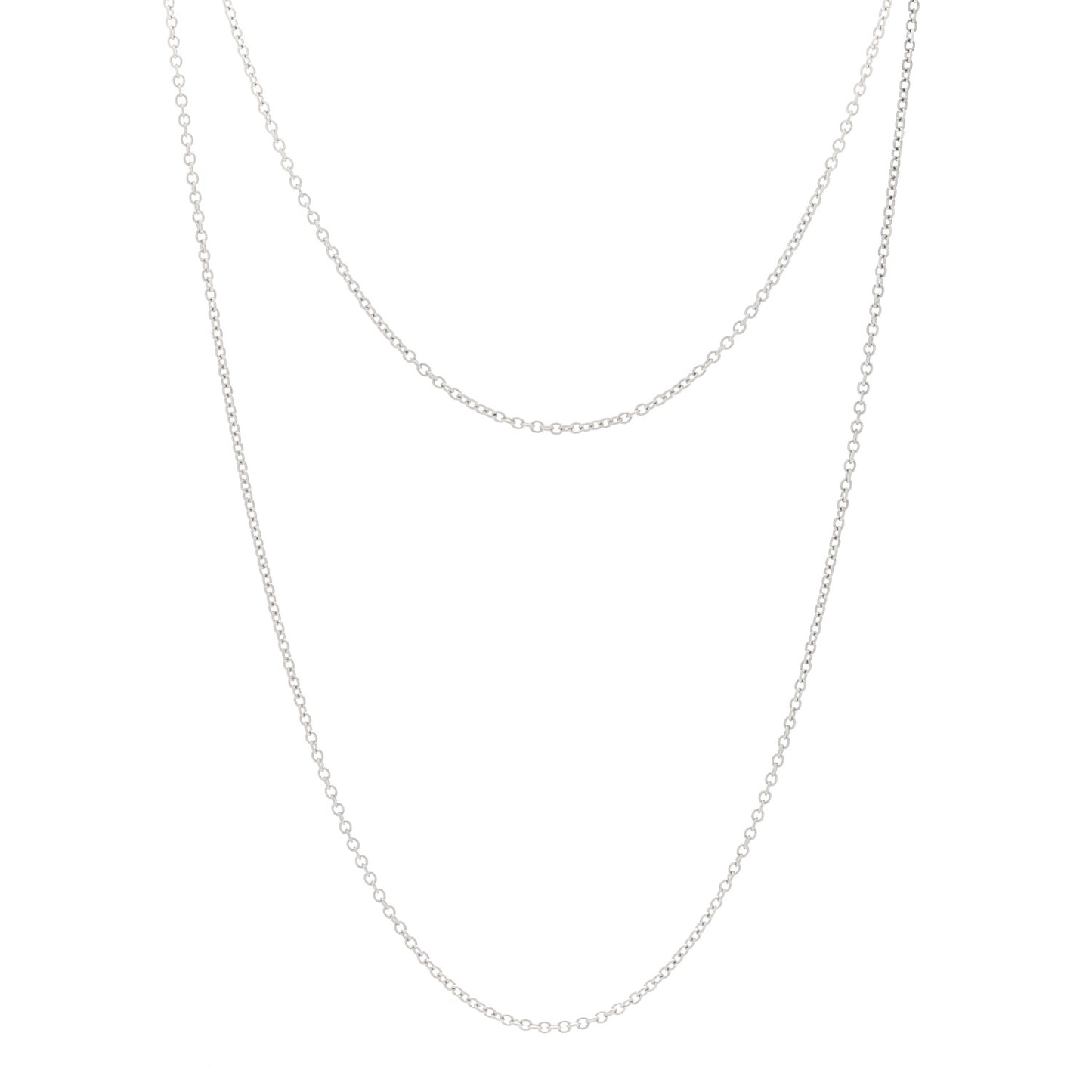 Sterling Silver Chain Necklace 31"