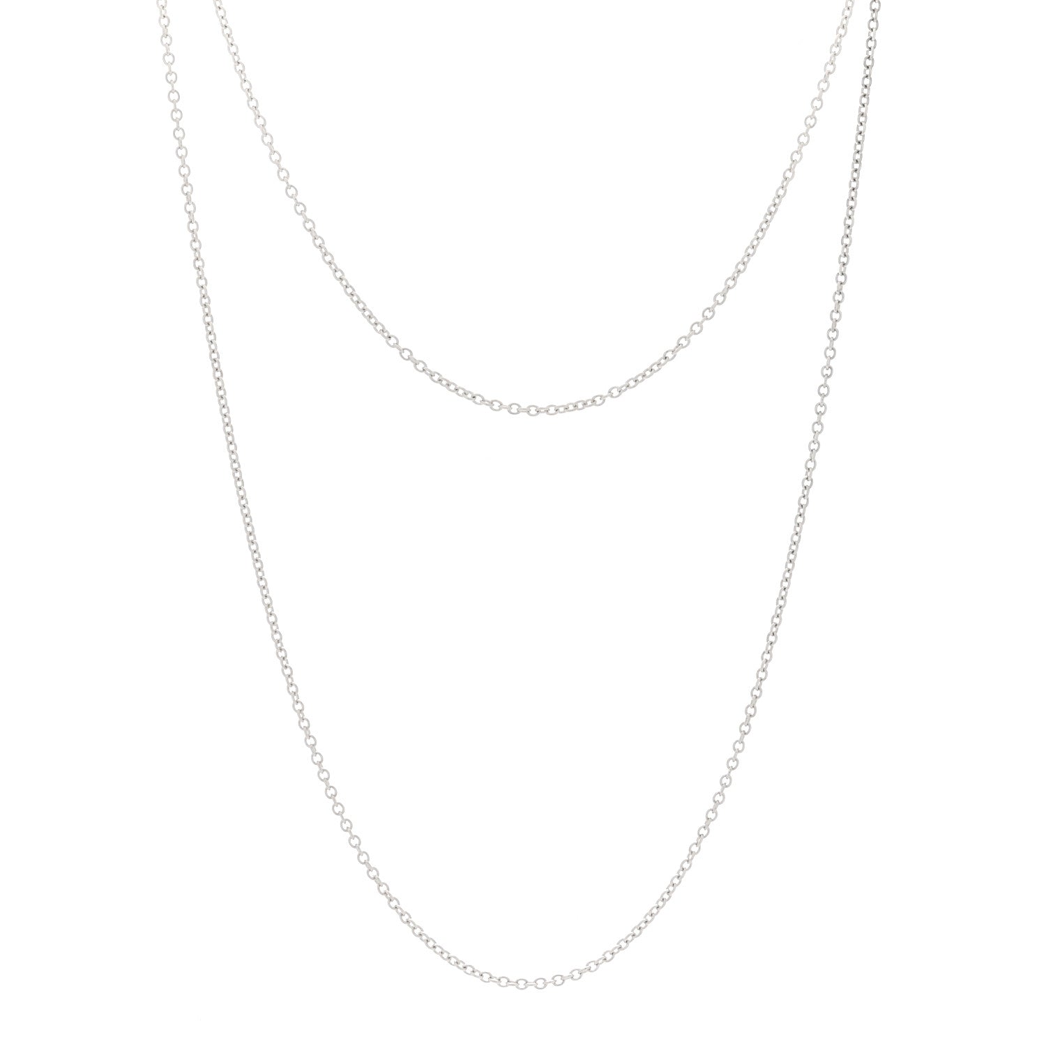 Tiffany Sterling Silver Chain Necklace 31" 1 of 5