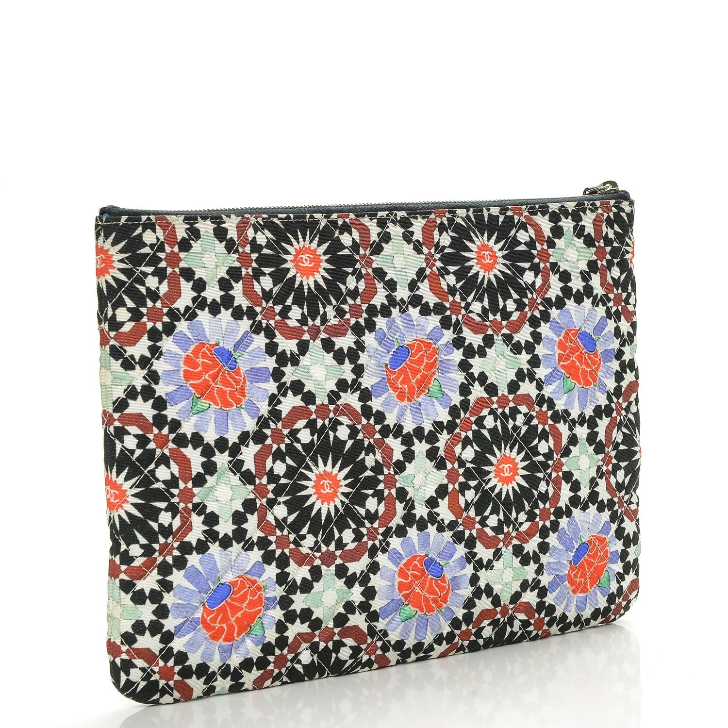 Chanel Coated Canvas Paris Dubai Medium Cosmetic Case Multicolor 3 of 8