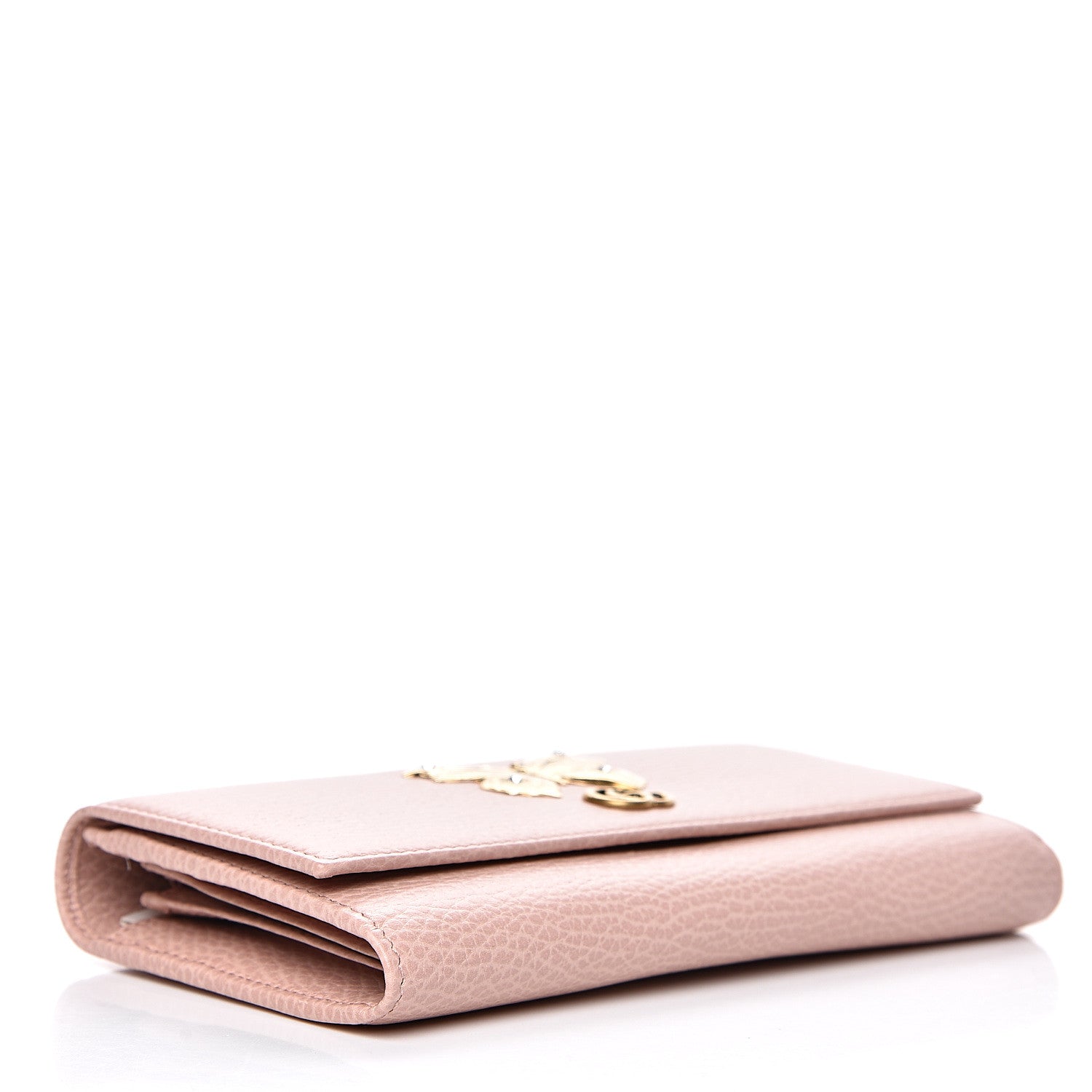 Gucci Dollar Calfskin Garden Continental Wallet Perfect Pink 3 of 8