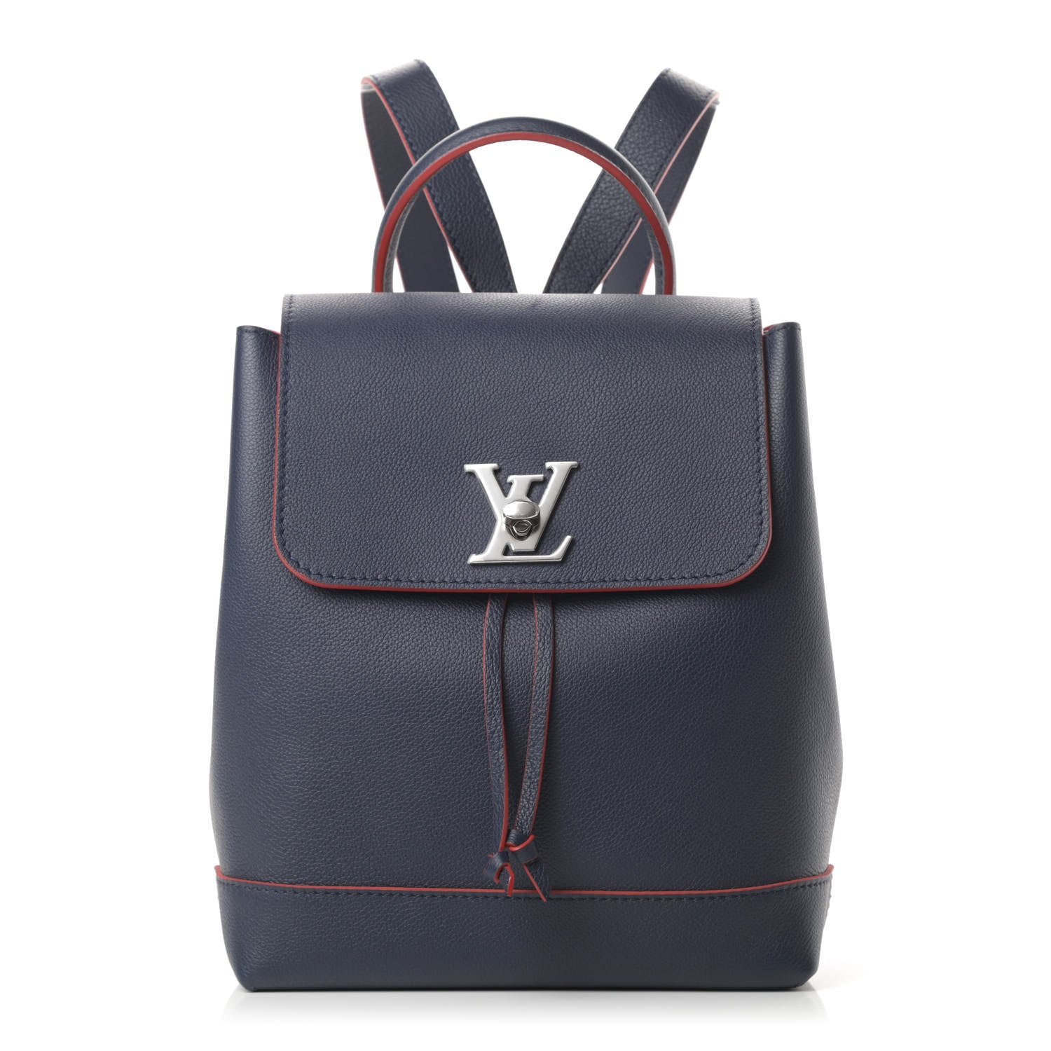 Louis Vuitton Soft Calfskin Lockme Backpack Marine Rouge 1 of 10