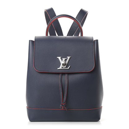 Louis Vuitton Soft Calfskin Lockme Backpack Marine Rouge 1 of 10