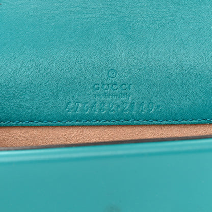 Gucci Velvet Super Mini Dionysus Shoulder Bag Pavone Cyan 6 of 13