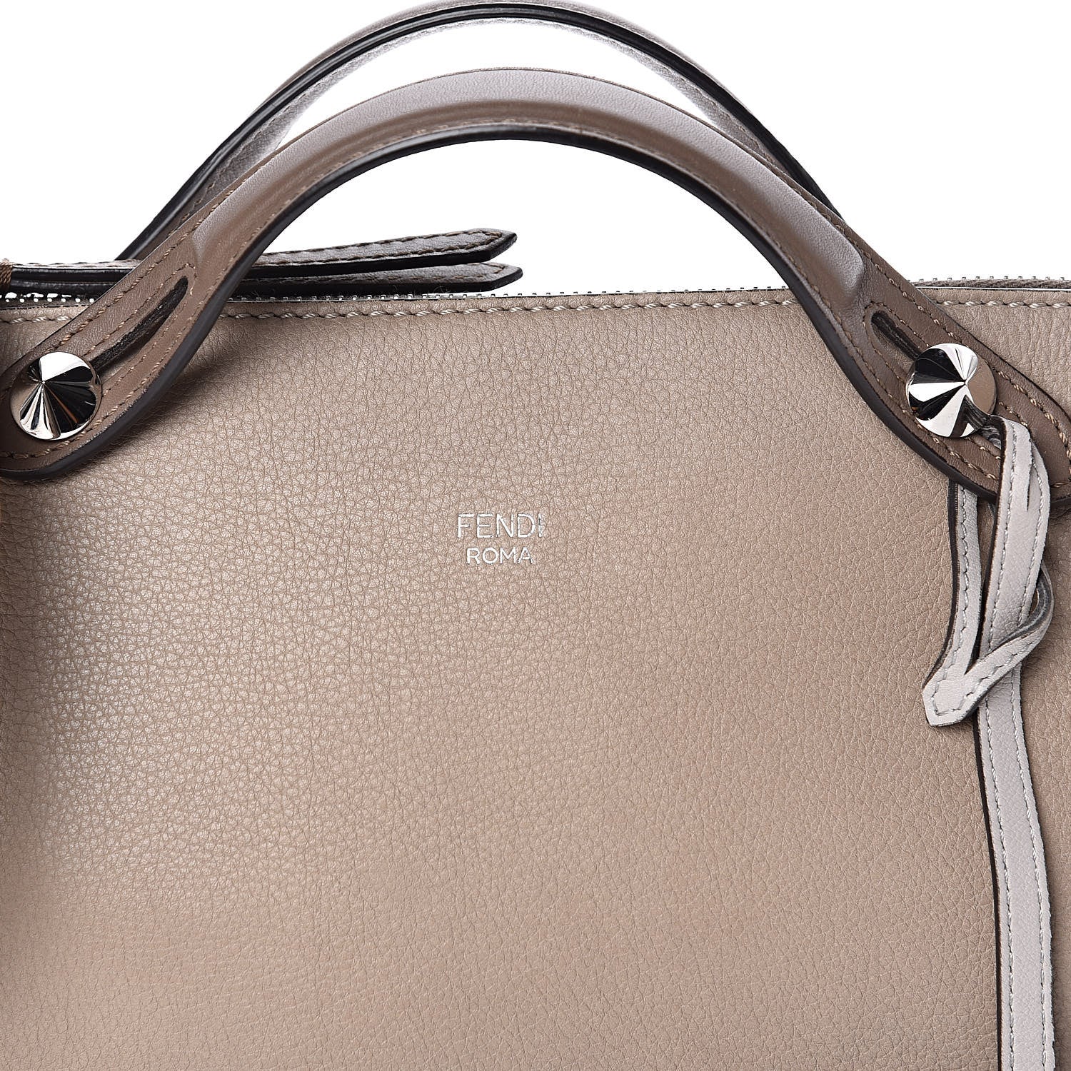 Fendi Vitello Dolce Medium By The Way Boston Bag Tortora Seppia 10 of 10