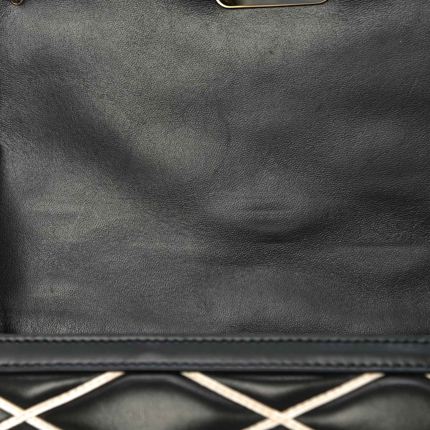 Lambskin Malletage Pochette Flap Black