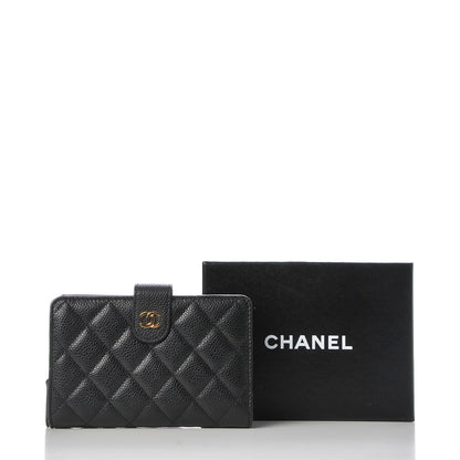 Chanel Caviar Quilted Zipped Pocket Wallet Black 9 of 9