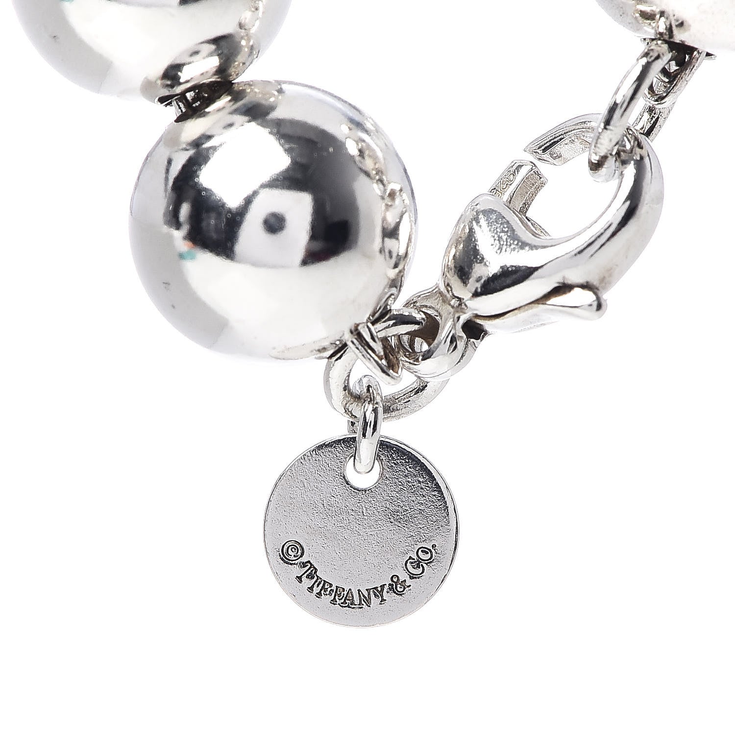 Tiffany Sterling Silver 10mm HardWear Ball Bracelet 4 of 4