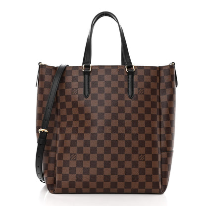 Louis Vuitton Damier Ebene Belmont MM Black 3 of 10