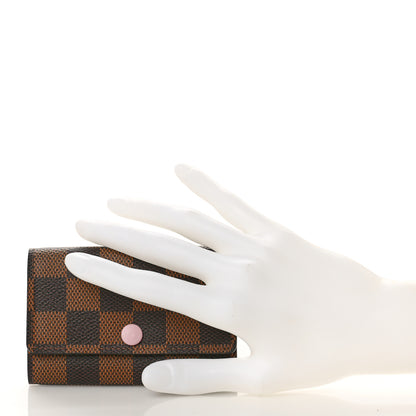 Louis Vuitton Damier Ebene Multicles 6 Key Holder Rose Ballerine 2 of 9
