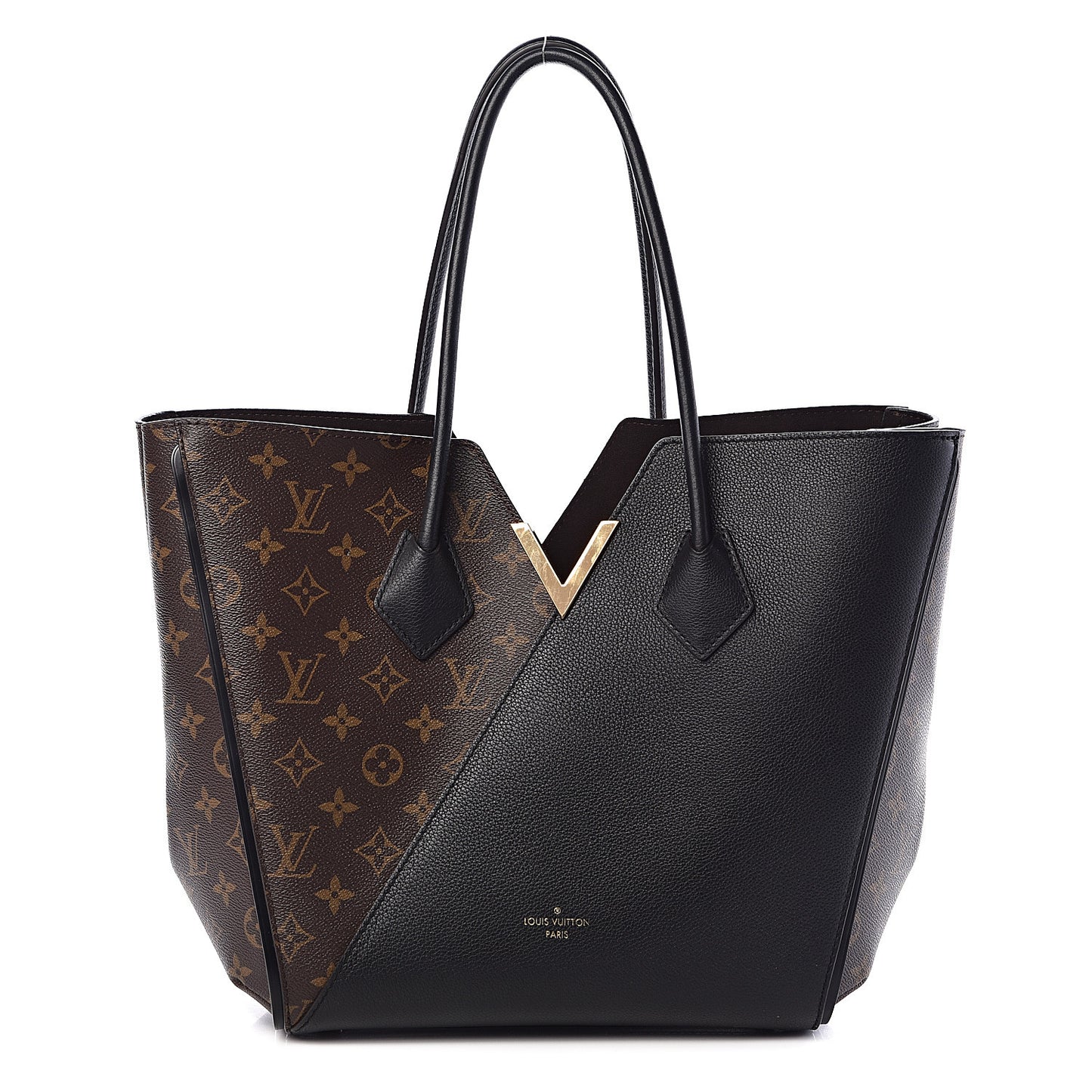 Calfskin Monogram Kimono Tote Black