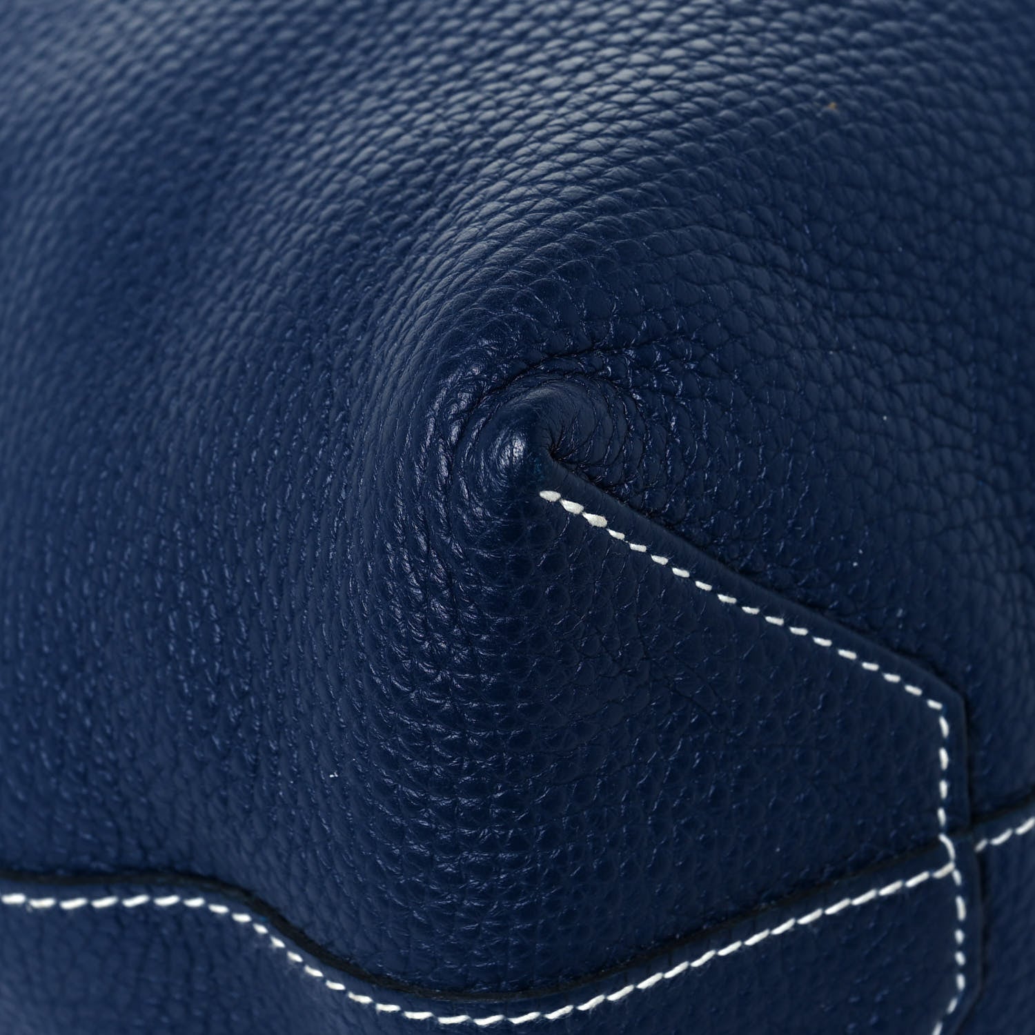 Hermes Taurillon Clemence Double Sens 36 Reversible Tote Bleu Sapphire Izmir 8 of 22