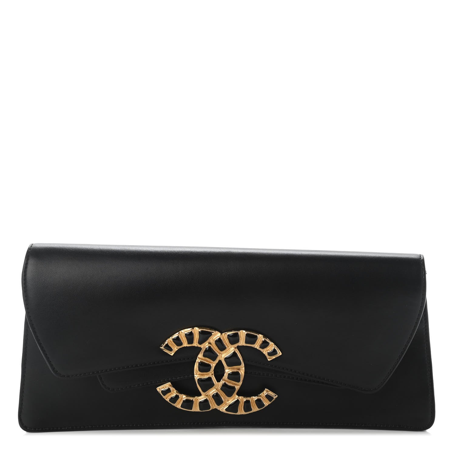 Chanel Lambskin Evening In Egypt Clutch Black 1 of 7