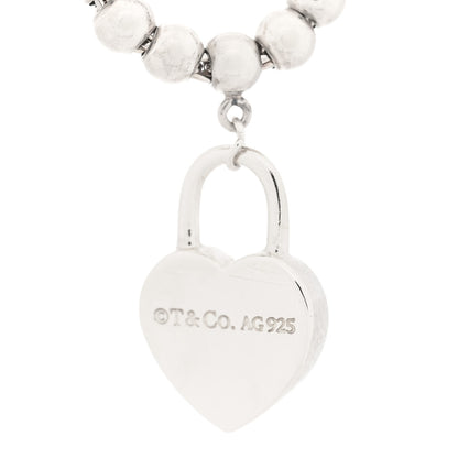 Tiffany Sterling Silver 3mm Return to Tiffany Heart Lock Bead Bracelet 3 of 3