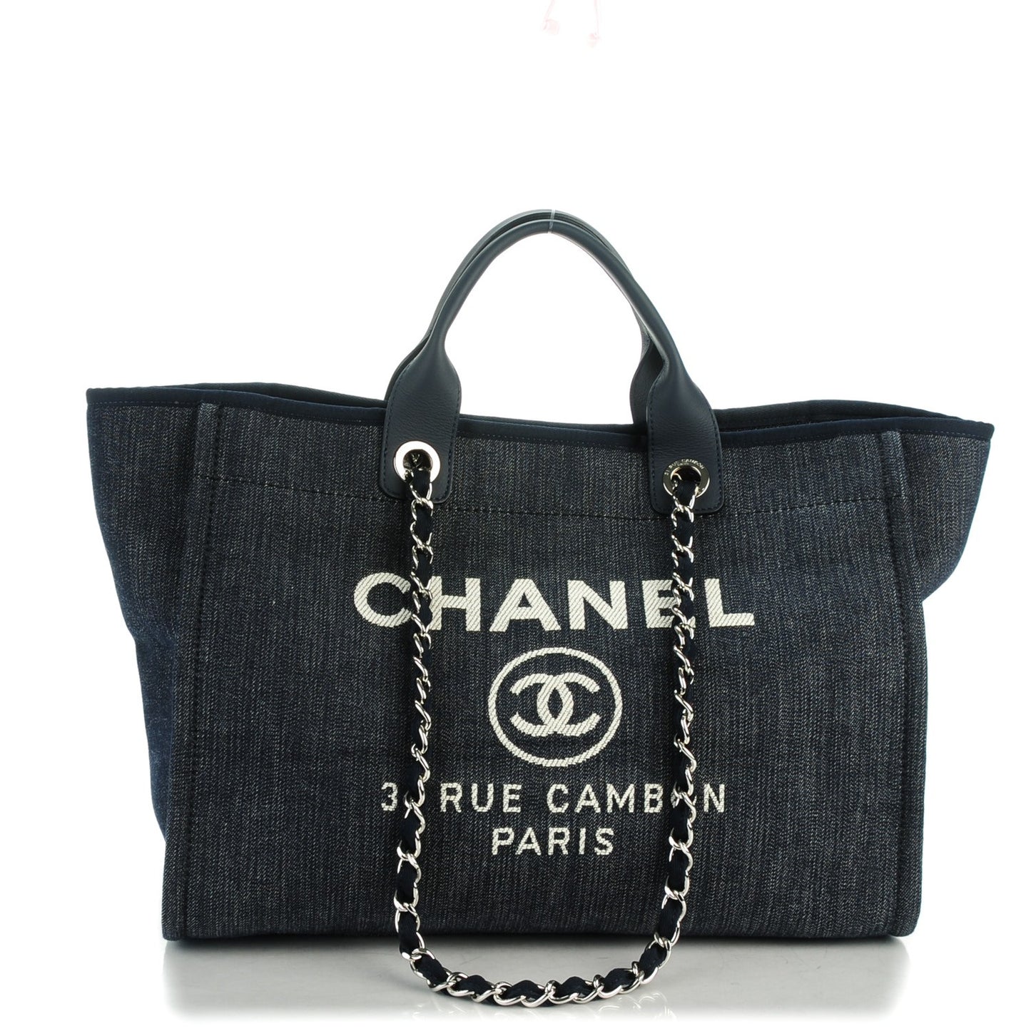 Canvas Large Deauville Tote Dark Blue