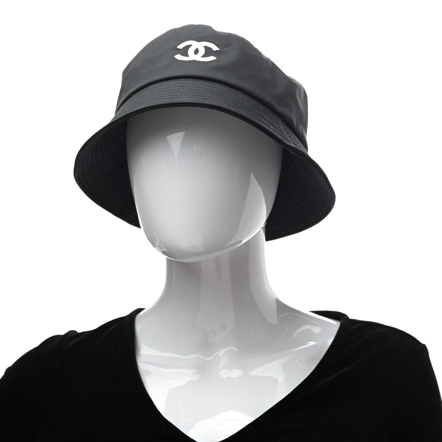 Chanel Cotton CC Bucket Hat L Black 2 of 6