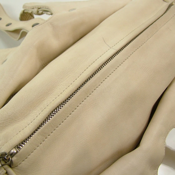 Python Silverado Shoulder Bag Hobo Ivory