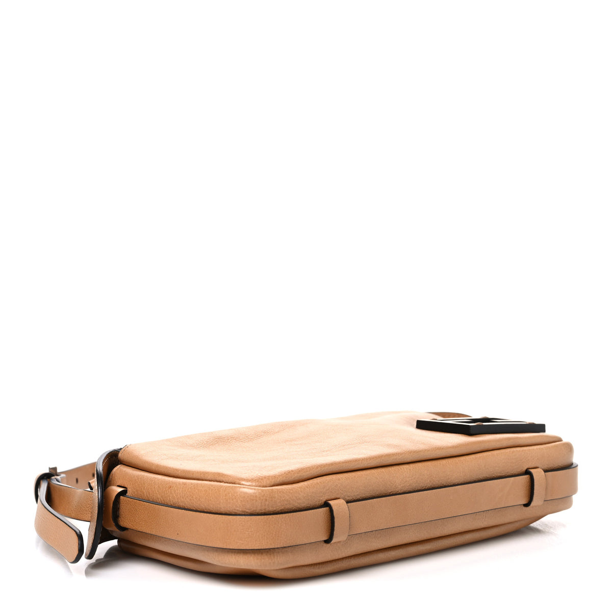 Vitello Mini Simply Fendi Shoulder Bag Miele Scuro