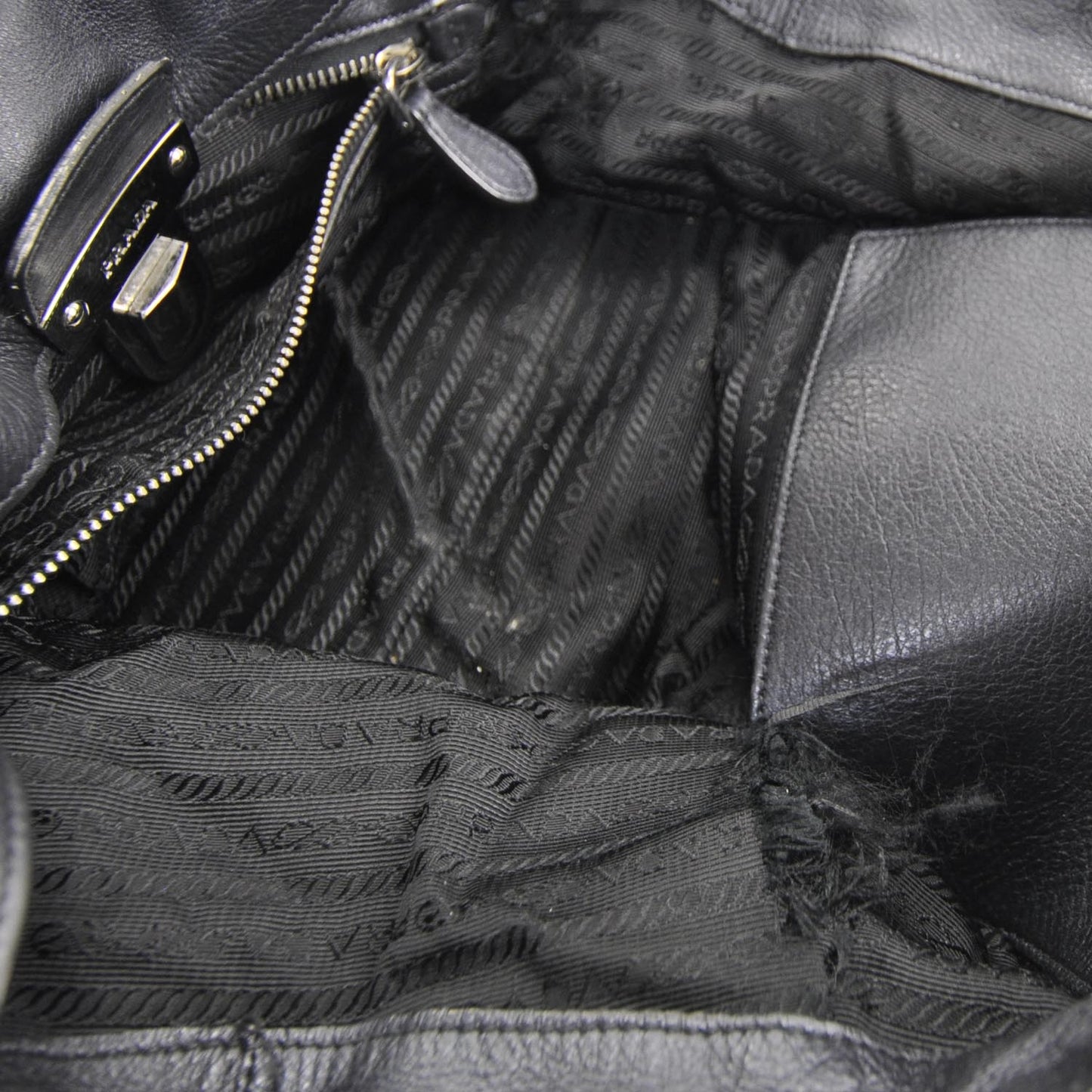 Leather Easy Foldover Pushlock Satchel Black