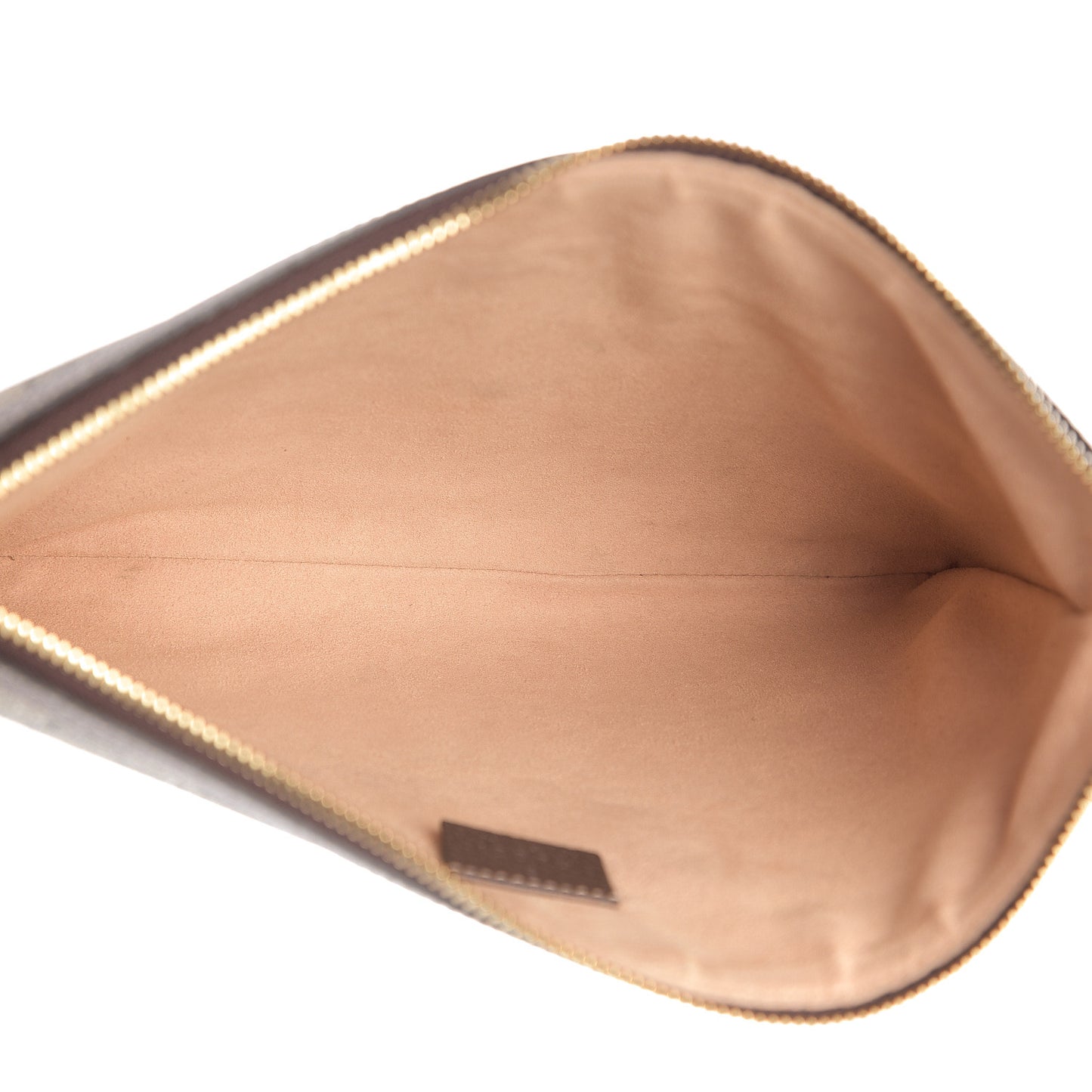 GG Supreme Monogram Large Ophidia Pouch Clutch Brown