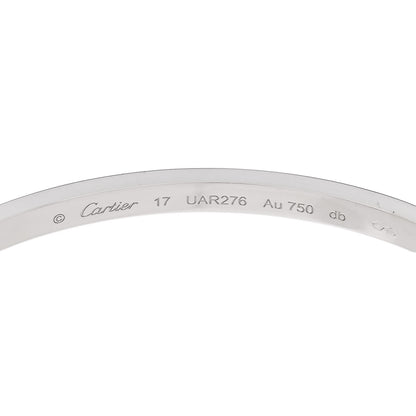 Cartier 18K White Gold Small LOVE Bracelet 17 3 of 3
