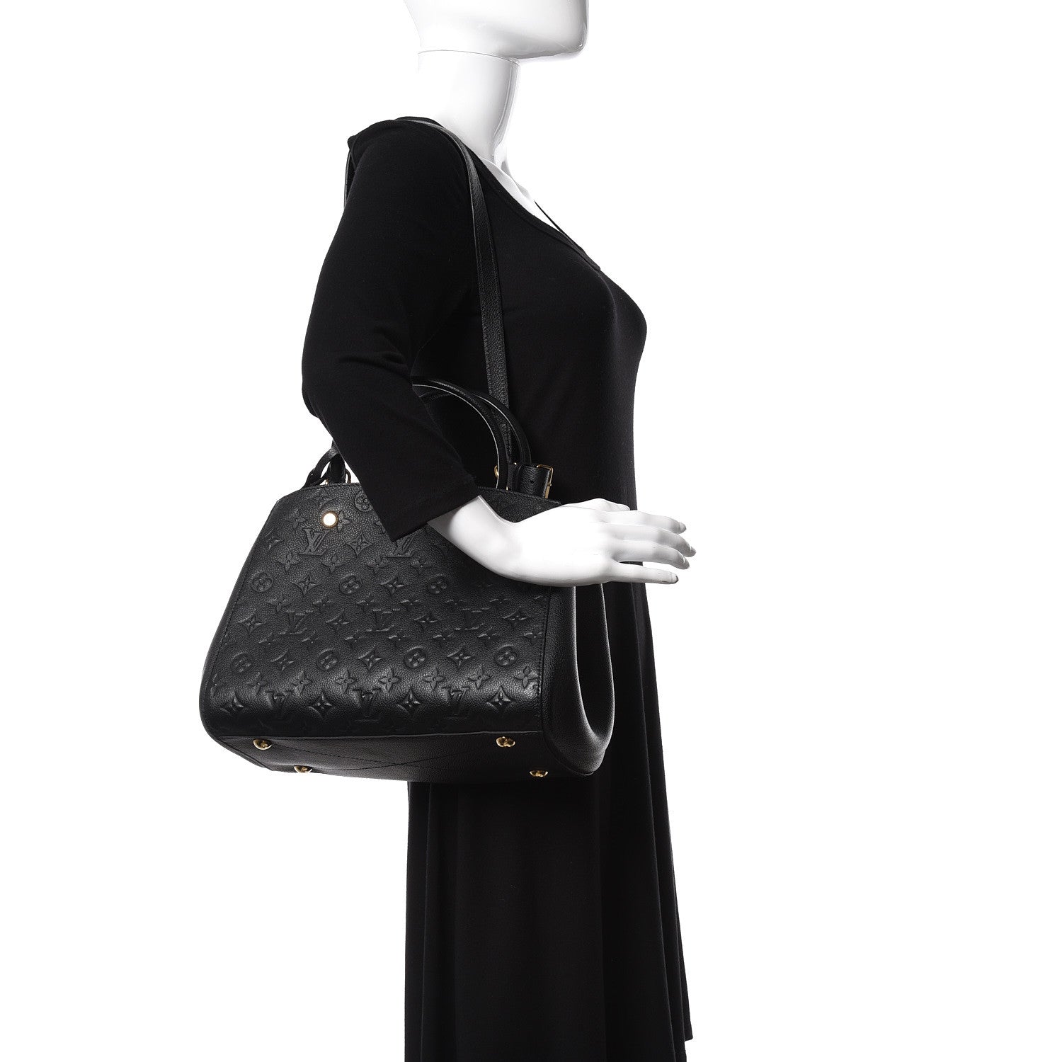 Louis Vuitton Empreinte Montaigne MM Black 2 of 12