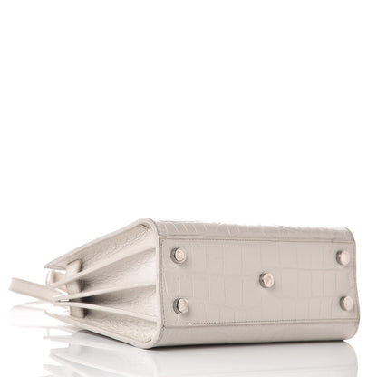 Saint Laurent Croc Calfskin Embossed Nano Sac De Jour Cream Souffle 4 of 15