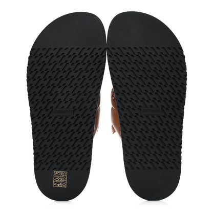 Hermes Nappa Extra Sandals 39 Gold 5 of 10