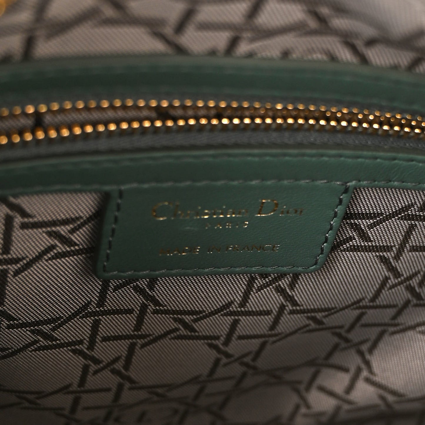Lambskin Cannage Medium Lady Dior Orage