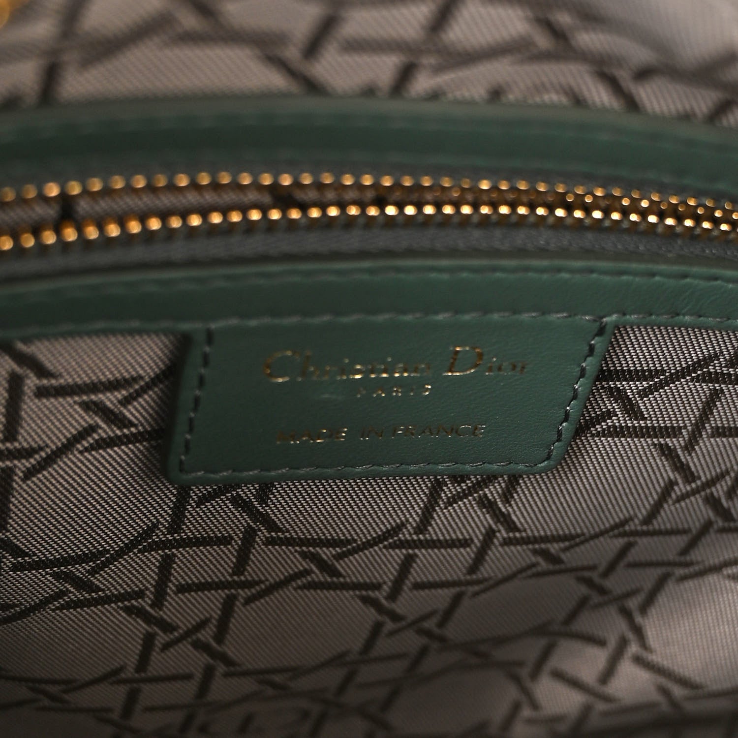 Christian Dior Lambskin Cannage Medium Lady Dior Orage 6 of 9