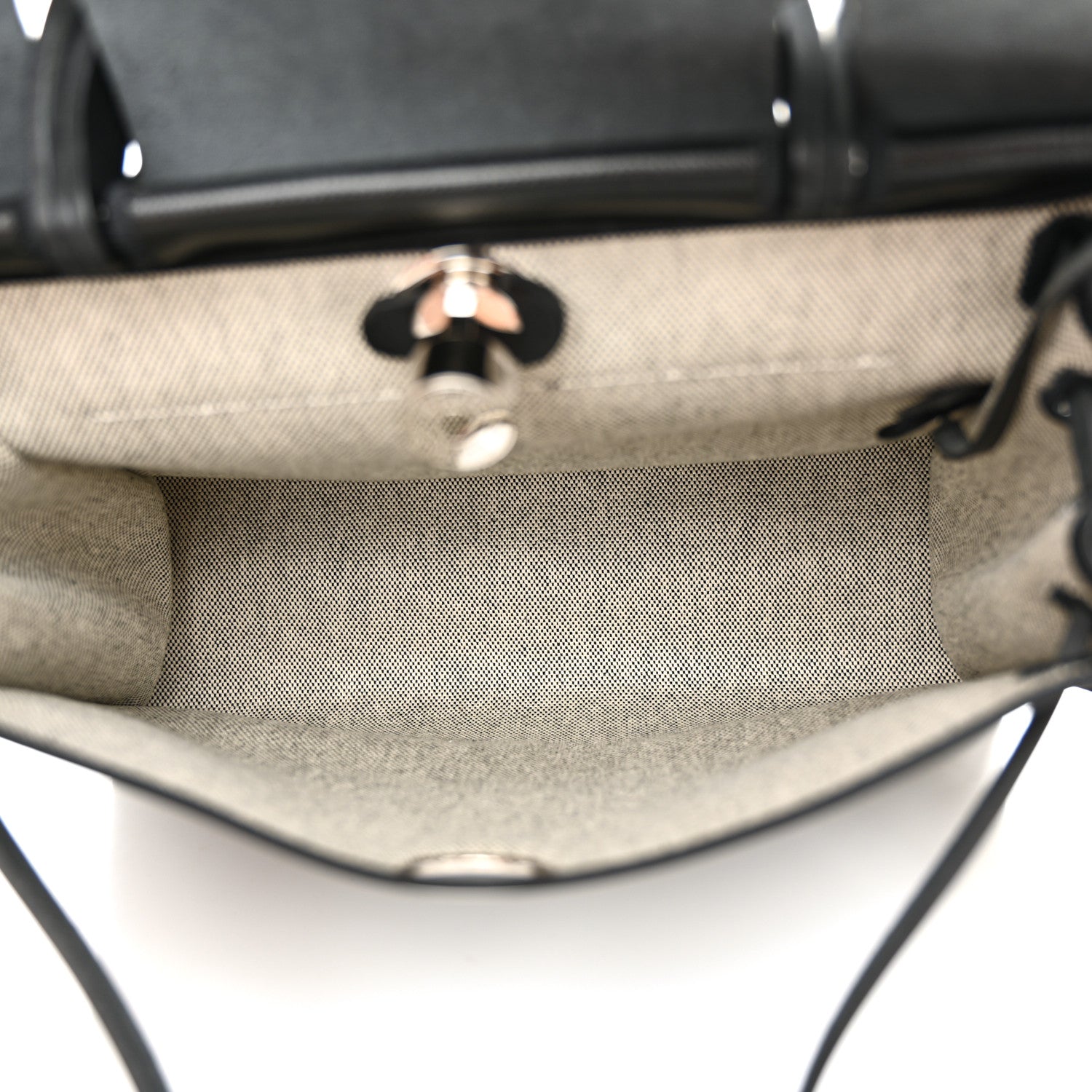 Hermes Toile H Berline Vache Hunter Herbag Zip PM 31 Black Ecru 6 of 11