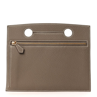 Hermes Togo Backpocket Pouch 30 Etoupe 1 of 7