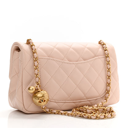 Chanel Lambskin Quilted Mini Rectangular Pearl Crush Flap Light Beige 3 of 10