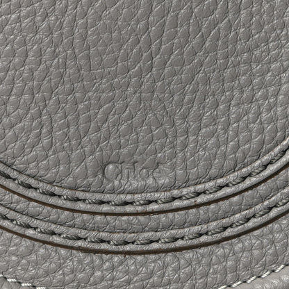 Chloe Calfskin Mini Marcie Round Crossbody Bag Cashmere Grey 7 of 9