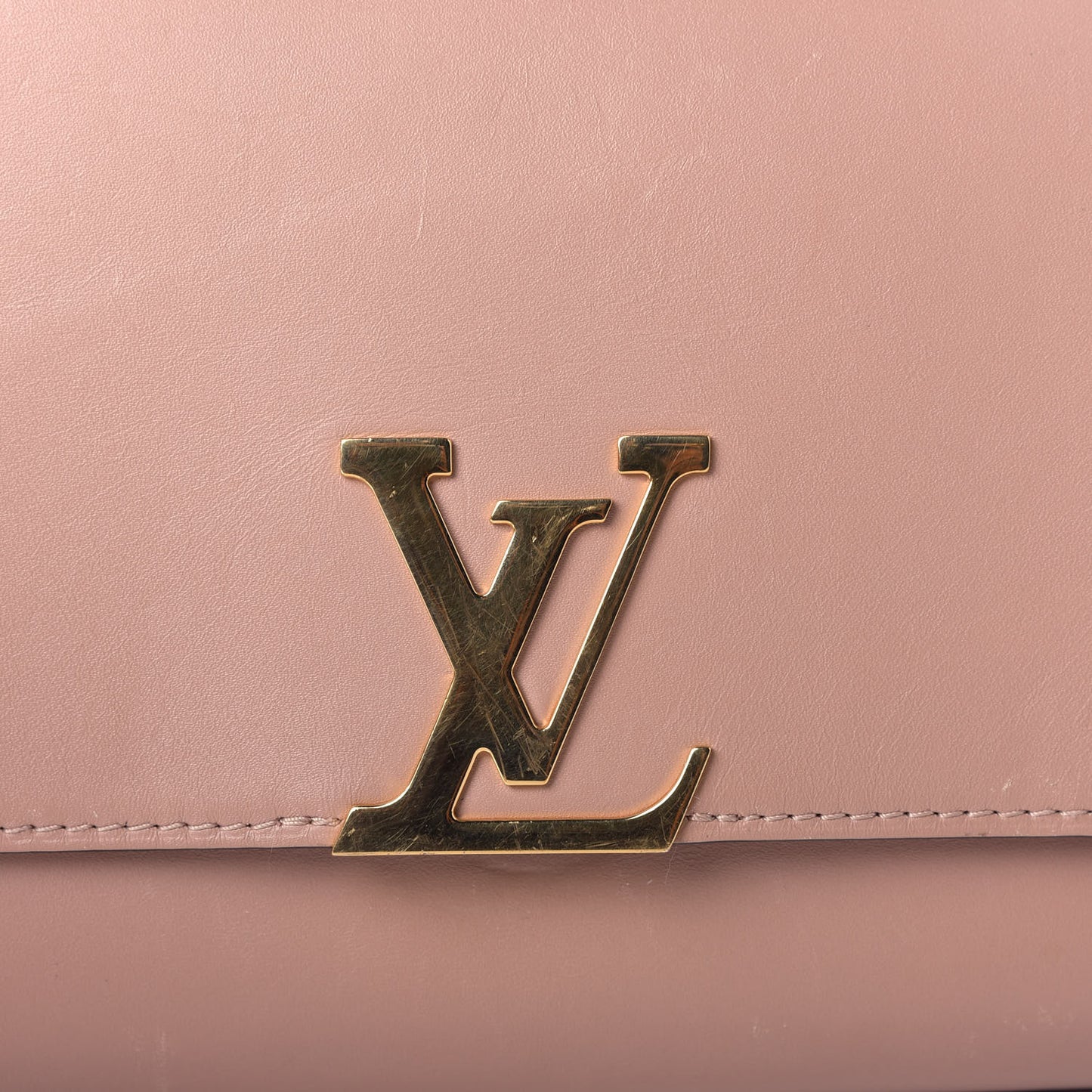 Calfskin Chain Louise GM Nude