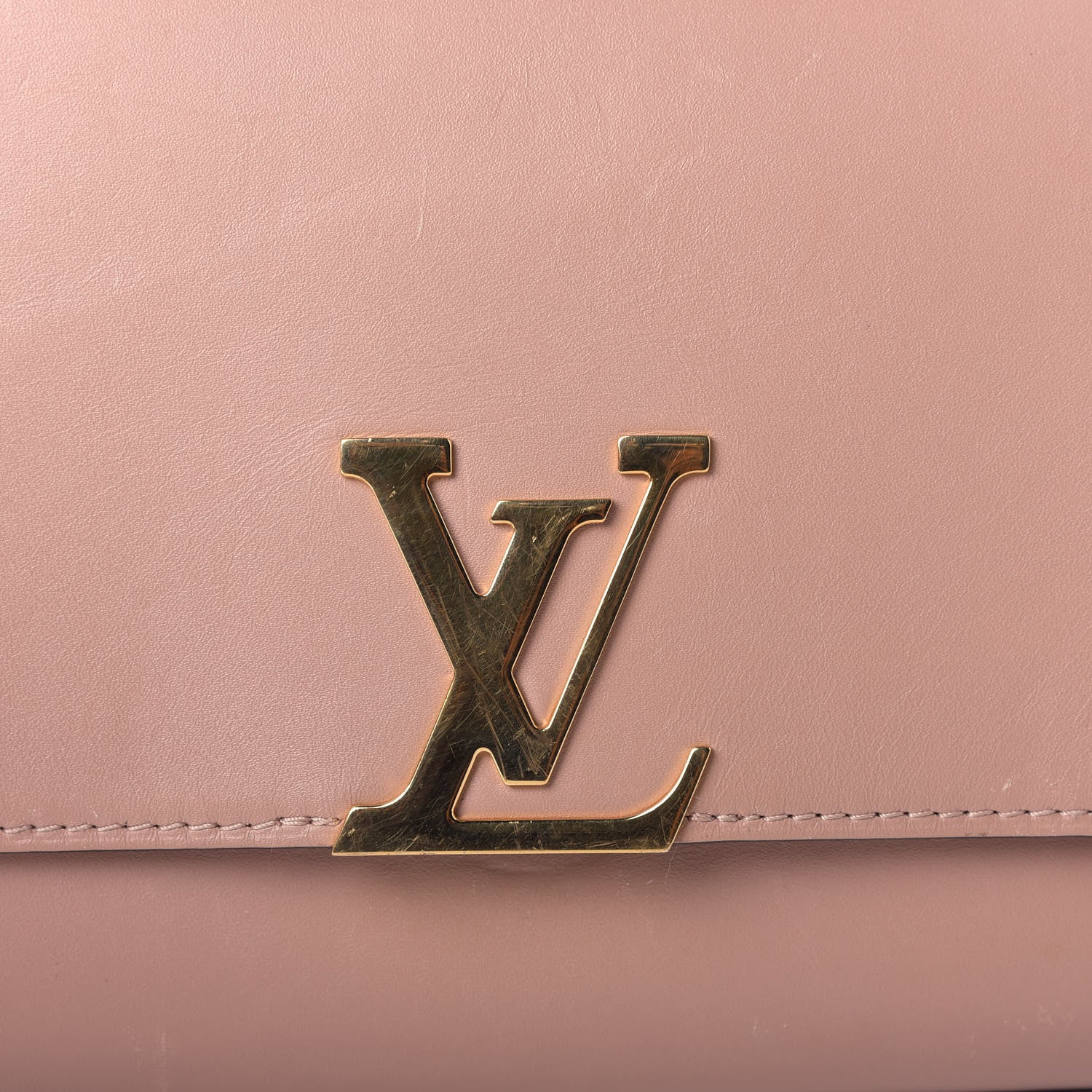 Louis Vuitton Calfskin Chain Louise GM Nude 8 of 8