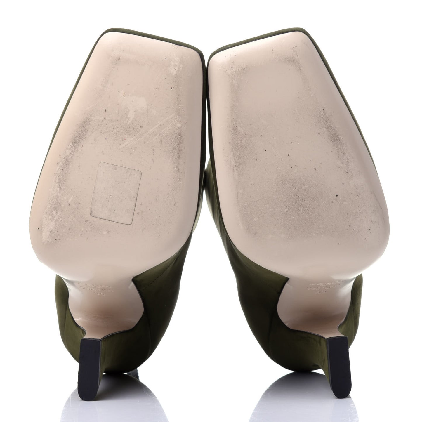 Suede FFreedom High Heel Ankle Boots 39 Green