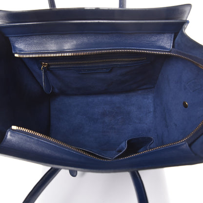 Celine Drummed Calfskin Mini Luggage Ink 5 of 18