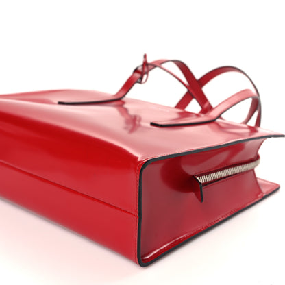 Prada Spazzolato Medium Re-Edition 1995 Double Handle Handbag Scarlatto 7 of 7