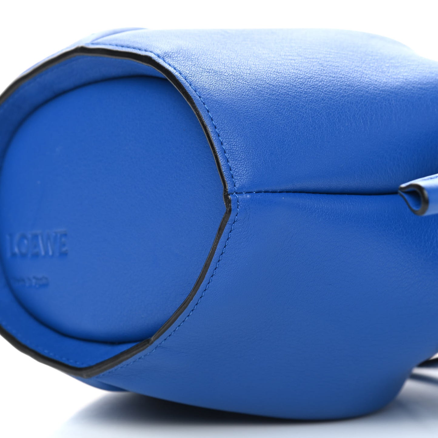 Calfskin Mini Elephant Crossbody Bag Electric Blue