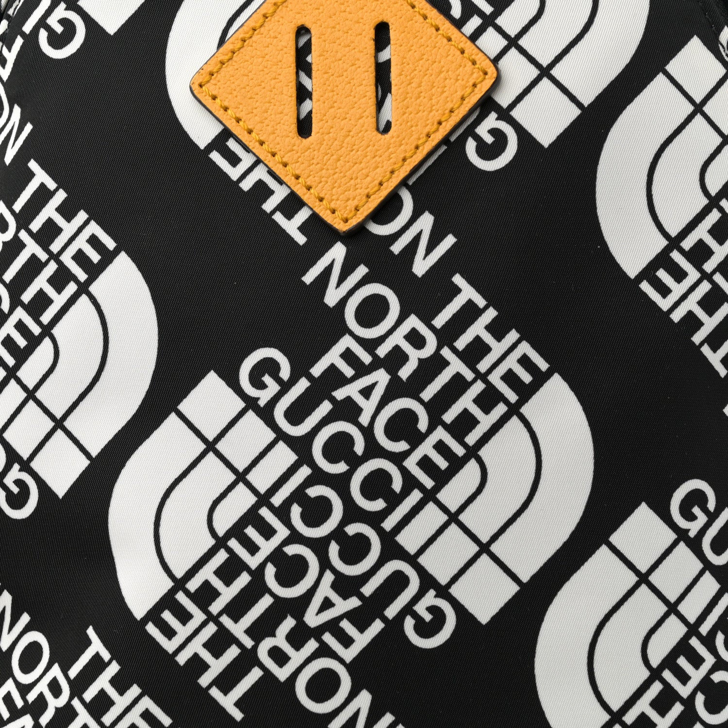 Gucci X THE NORTH FACE Econyl Nylon Medium Backpack Black Ivory New Acero Crop 8 of 11